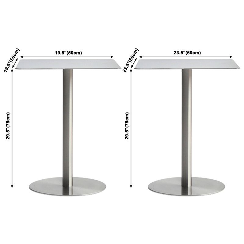 Stainless Steel Industrial Dining Table Tulip Base Dining Table for Home Use Clearhalo ' dining_table' 'Dining Tables & Seating' 'Dining Tables' 'furn' 'furn_dining_table' 'Furniture' 'furniture_dining_table' 'Kitchen & Dining Furniture' 'kitchen&dining_furn' 'kitchen' 'kitchen_dining_table' 1200x1200_1b5d3dd2-4f72-490d-a040-e6ed191878f2