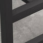 Modern Rectangle Iron Bar Dining Table Stone Top Indoor Bistro Table with Footrest Clearhalo 'Bar Furniture' 'Bar Tables' 'bar_tables' 'furn' 'furn_bar_tables' 'Furniture' 'furniture_bar_tables' 'Kitchen & Dining Furniture' 1200x1200_1b5da47f-c994-42f5-b57a-e94e8357e71c
