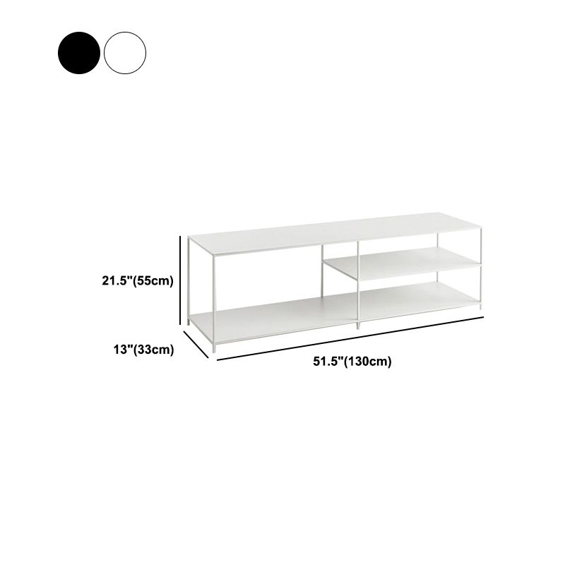 Industrial Metal TV Media Stand Open Shelving TV Stand Console Clearhalo 'furn' 'furn_tv_stands_entertainment_centers' 'Furniture' 'Living Room Furniture' 'TV Stands & Entertainment Centers' 'TV Stands & Media Storage Furniture' 'tv_stands_entertainment_centers' 1200x1200_1b5df0c2-8ae0-487e-9ce7-6deac446a9f0