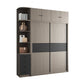 Gemanipuleerde houten garderobe armoire met planken moderne garderobe -kast