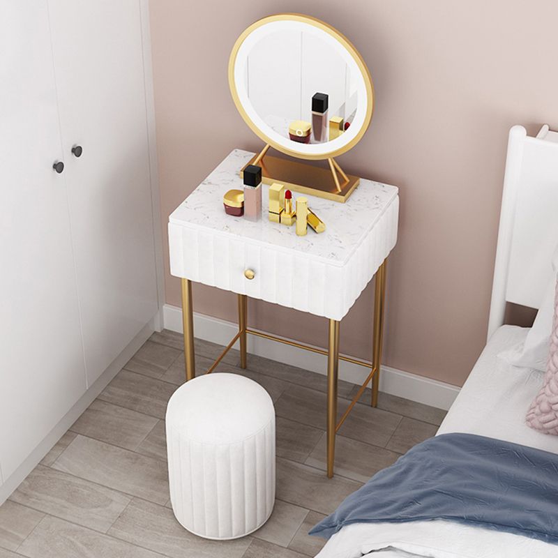 29,5 "hoher Glam Make -up Eitelkeitschreibtisch 1 Schubladen Schminktisch für Schlafzimmer