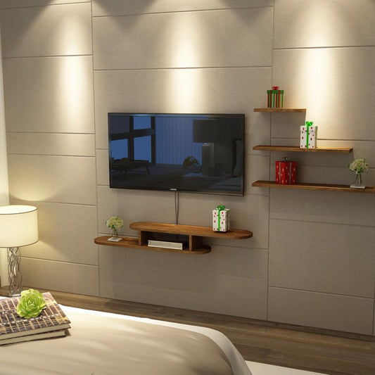 8" D Solid Wood TV Stand , Open Storage Floating TV Stand Console In 3 Colors Clearhalo 'furn' 'furn_tv_stands_entertainment_centers' 'Furniture' 'Living Room Furniture' 'TV Stands & Entertainment Centers' 'TV Stands & Media Storage Furniture' 'tv_stands_entertainment_centers' 1200x1200_1b622b17-2938-4ad0-9b60-fdc41be83d0b