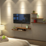 8" D Solid Wood TV Stand , Open Storage Floating TV Stand Console In 3 Colors Clearhalo 'furn' 'furn_tv_stands_entertainment_centers' 'Furniture' 'Living Room Furniture' 'TV Stands & Entertainment Centers' 'TV Stands & Media Storage Furniture' 'tv_stands_entertainment_centers' 1200x1200_1b622b17-2938-4ad0-9b60-fdc41be83d0b