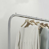 Silver Coat Hanger Industrial Style Hanging Rail Free Standing Living Room Clearhalo 'Entry & Mudroom Furniture' 'furn' 'furn_hall_tree_coat_racks' 'Furniture' 'Hall Trees & Coat Racks' 'hall_tree_coat_racks' 1200x1200_1b62402d-01f1-49ba-8046-e88ebed9a9ce