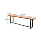 Industrial Trestle Base Dining Table Metal and Wood Dining Table Clearhalo 'Dining Tables & Seating' 'Dining Tables' 'dining_table' 'furn' 'furn_dining_table' 'Furniture' 'Kitchen & Dining Furniture' 1200x1200_1b630a77-7495-4a63-8439-a8b378f51312