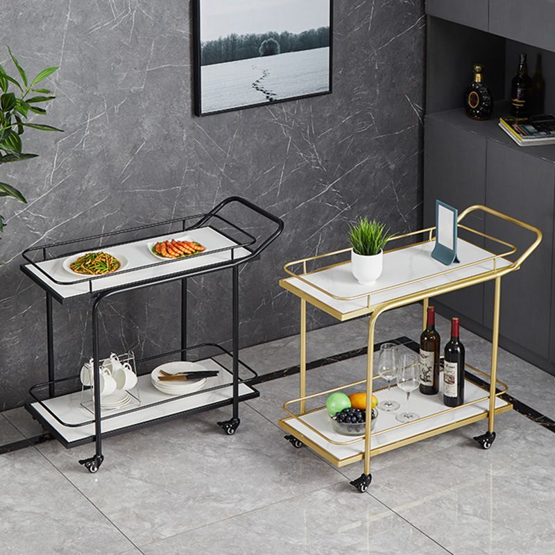 27.55" High Rolling Contemporary Prep Table Stone Prep Table for Restaurant