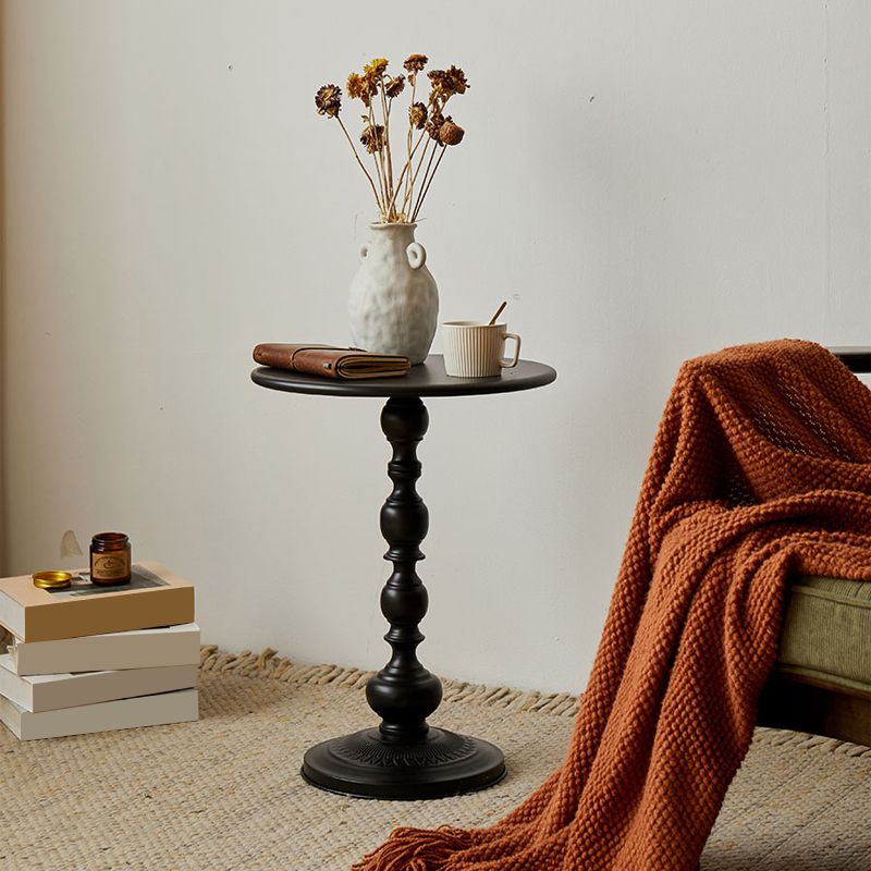 Metal 20.47" Tall Side Table Pedestal Sofa Side Accent Table