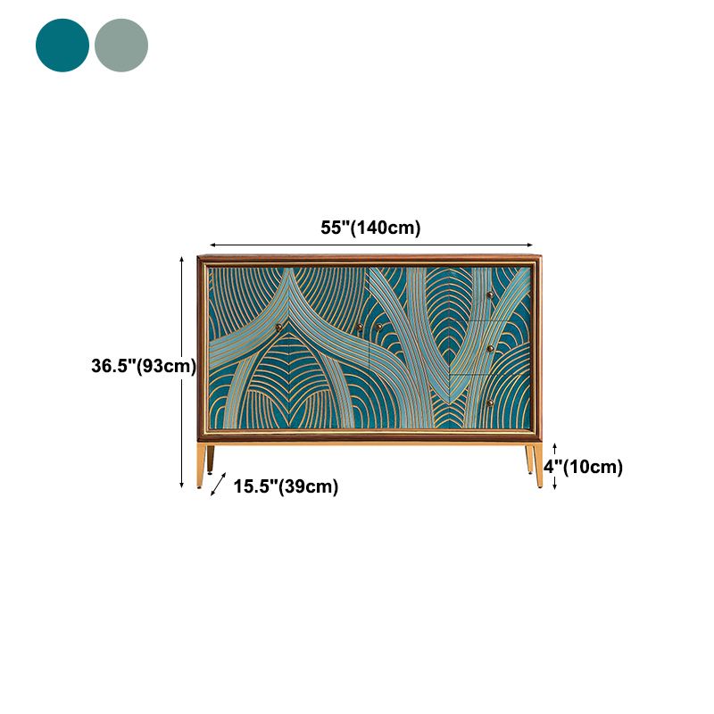 Luxurious Buffet Table Gold Frame Multi Drawer Dining Table for Living Room Clearhalo 'buffet_sideboard' 'Buffets & Sideboards' 'Furniture' 'furniture_buffet_sideboard' 'Kitchen & Dining Furniture' 1200x1200_1b655d31-19c7-480f-bd4b-5d5096561c5f