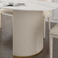 Oval Sintered Stone White Tone Dining Table Simplicity Double Pedestal Table for Dining Room Clearhalo ' dining_table' 'Dining Tables & Seating' 'Dining Tables' 'Furniture' 'furniture_dining_table' 'Kitchen & Dining Furniture' 'kitchen&dining_furn' 'kitchen' 'kitchen_dining_table' 1200x1200_1b65a6a2-a3a1-4b24-9f9e-1c6fb5b5b4dc
