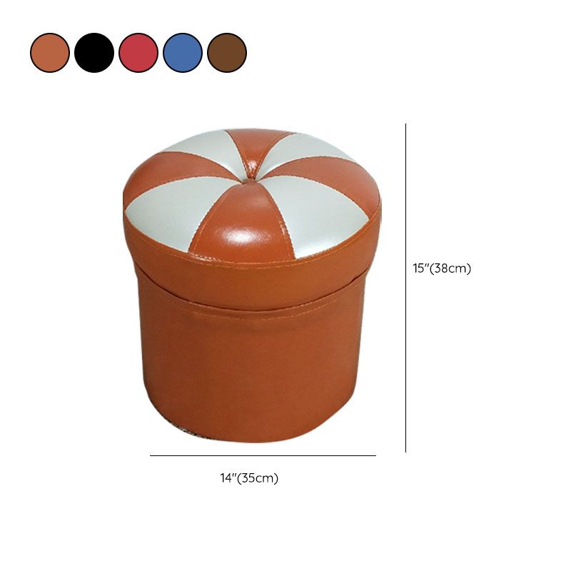 Modern Leather Pouf Water Resistant Round Pouf for Drawing Room Clearhalo 'furn' 'furn_ottomans_poufs' 'Furniture' 'Living Room Furniture' 'Ottomans & Poufs' 'ottomans_poufs' 1200x1200_1b66e106-e3b4-458b-a049-14771344cbcf