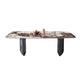 Sintered Stone Dining Table Set 1/4/5/7 Pieces Rectangle Contemporary Dining Set Clearhalo 'Dining Room Sets' 'Dining Tables & Seating' 'dining_room_set' 'furn' 'furn_dining_room_set' 'Furniture' 'Kitchen & Dining Furniture' 1200x1200_1b671685-ad49-4f41-8d02-1b7c4b9aad60