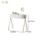 Mirrored Engineered Wood Makeup Dressing Table with Padded Stool