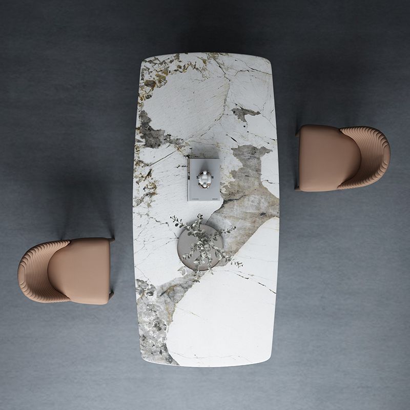 Glam Dining Room Side Chairs Faux Leather Metal Base Armless Chairs Clearhalo 'Dining Chairs' 'Dining Tables & Seating' 'dining_chair' 'furn' 'furn_dining_chair' 'Furniture' 'furniture_dining_chair' 'Kitchen & Dining Furniture' 1200x1200_1b68eb37-e56f-405f-8aac-ba7aea93df05