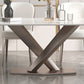 Designer Style 1/4/5/7 Pieces Rectangle Dining Set Sintered Stone Dining Room Table Set Clearhalo 'Dining Room Sets' 'Dining Tables & Seating' 'dining_room_set' 'furn' 'furn_dining_room_set' 'Furniture' 'Kitchen & Dining Furniture' 1200x1200_1b691b1d-630f-4af5-957b-ed9521d36ea8