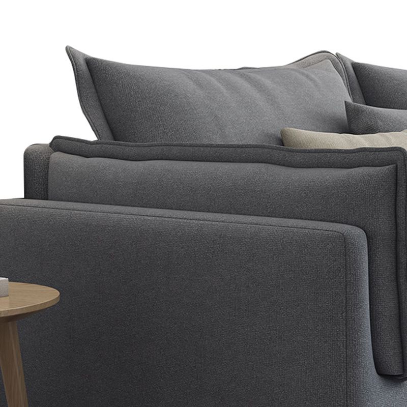 Fabric Living Room Pillow Top Arm Standard Cushions Light-grey Settee Clearhalo 'Furniture' 'furniture_sofas' 'kitchen' 'kitchen_sofas' 'Living Room Furniture' 'Sofa' 'sofas' 1200x1200_1b6959d8-66c9-4a7e-b28f-a53a0d56adc6