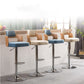 Nordic Style Leather Upholstered Barstool Adjustable Height Swivel single Bar Stool Clearhalo 'Bar Furniture' 'Bar Stools' 'bar_stools' 'furn' 'furn_bar_stools' 'Furniture' 'furniture_bar_stools' 'Kitchen & Dining Furniture' 1200x1200_1b6ca102-8d9c-4c73-abb6-cee04c92f1e2