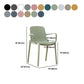 Modern Plastic Chair Parsons Chair in Matte Finish for Kitchen Clearhalo 'Dining Chairs' 'Dining Tables & Seating' 'dining_chair' 'furn' 'furn_dining_chair' 'Furniture' 'Kitchen & Dining Furniture' 1200x1200_1b6de7a6-5fd8-4566-9065-9c850cc8fa34