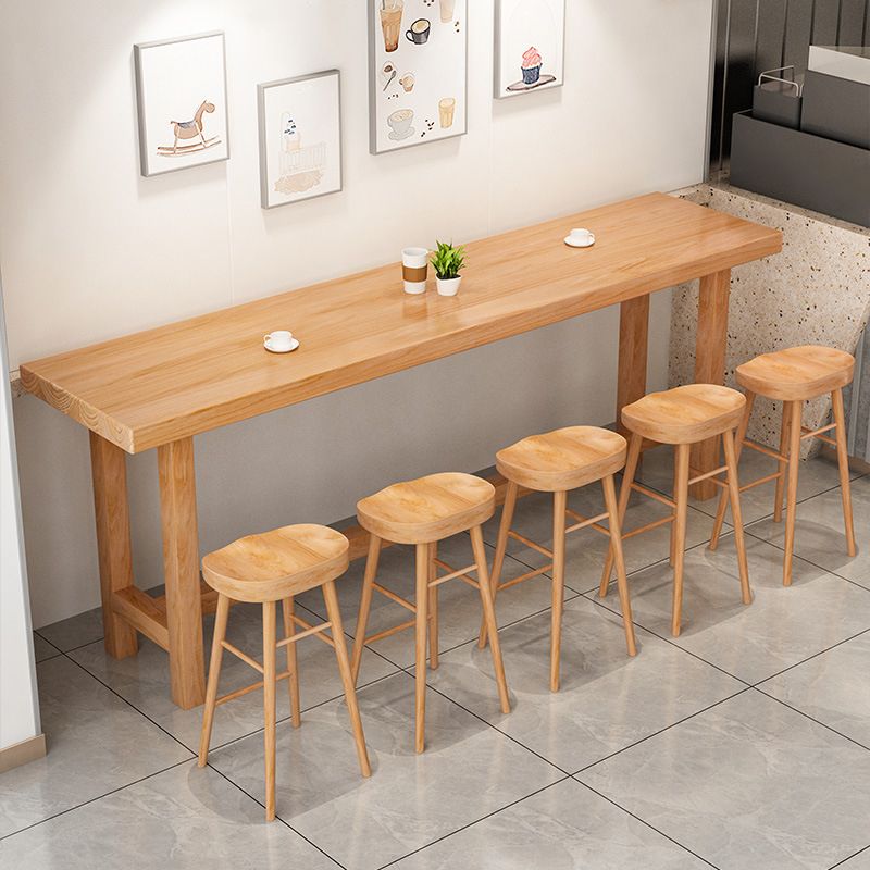 1/2/6/11 Pieces Pub Dining Set Contemporary Solid Wood Pub Table Set Clearhalo 'Bar Furniture' 'furn' 'furn_home_bar_bar_sets' 'Furniture' 'Home Bars & Bar Sets' 'home_bar_bar_sets' 'Kitchen & Dining Furniture' 1200x1200_1b6fd58c-8846-4b84-b3c5-bb1809ab30f2