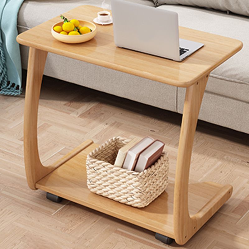 Tavolo da snack laterale a forma c-snack in stile modernista tavolo laterale superiore per camera da letto