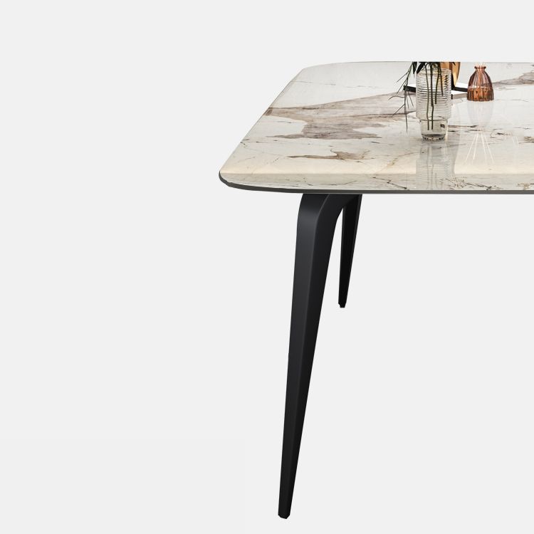Modern Style Set 1/4/5/7 Pcs with Rectangle Dining Table and Wingback Chairs Clearhalo 'Dining Room Sets' 'Dining Tables & Seating' 'dining_room_set' 'furn' 'furn_dining_room_set' 'Furniture' 'Kitchen & Dining Furniture' 1200x1200_1b725a2f-a2a2-4068-abbd-d1c36f3b6c92