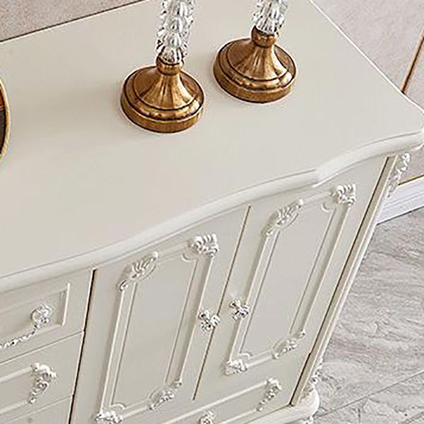 Modern de almacenamiento tocador de cofre cofre de madera con puertas