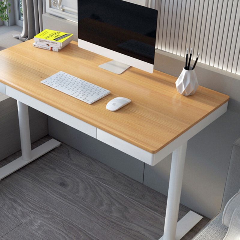 Escritorio de escritura con espejo de vidrio contemporáneo del escritorio de oficina de la base de Parsons