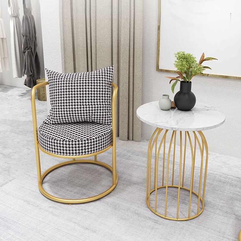 Glam Metal Dining Room Chair Open Back Dining Side Chair for Restaurant Use Clearhalo 'Dining Chairs' 'Dining Tables & Seating' 'dining_chair' 'furn' 'furn_dining_chair' 'Furniture' 'Kitchen & Dining Furniture' 1200x1200_1b7432fa-b2bf-4973-b31f-a05019333a13