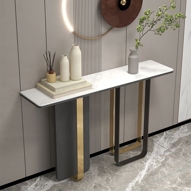 Tabella della console contemporanea da 13 "W TABELLO DI SOLO DEL RECTALLANGE BIANCO