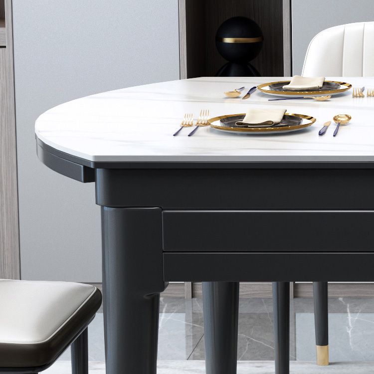 Round Dining Site Table Traditional Luxury Dinner Room Furniture with Drop-Leaf Clearhalo ' dining_table' 'Dining Tables & Seating' 'Dining Tables' 'furn' 'furn_dining_table' 'Furniture' 'furniture_dining_table' 'Kitchen & Dining Furniture' 'kitchen&dining_furn' 'kitchen' 'kitchen_dining_table' 1200x1200_1b758982-6556-41c9-94a2-32baad1b4bb9