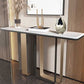Tabella di accento glam largo 13 "Tabella dell'accento della console rettangolo di pietra