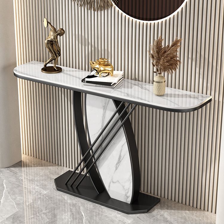 Tavolo console di console con console console antica contemporanea con console mezza luna