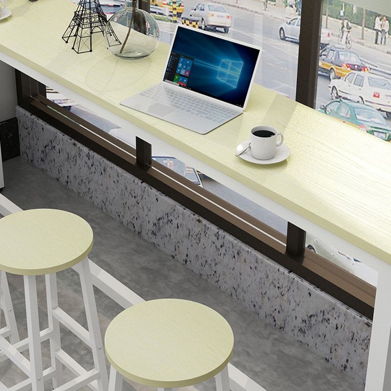 Industrial Rectangle Wood Counter Table 3/5 Pieces Bar Table Set for Cafe Clearhalo 'Bar Furniture' 'furn' 'furn_home_bar_bar_sets' 'Furniture' 'Home Bars & Bar Sets' 'home_bar_bar_sets' 'Kitchen & Dining Furniture' 1200x1200_1b763775-9a36-4ce0-9dc0-ff1d07da905f