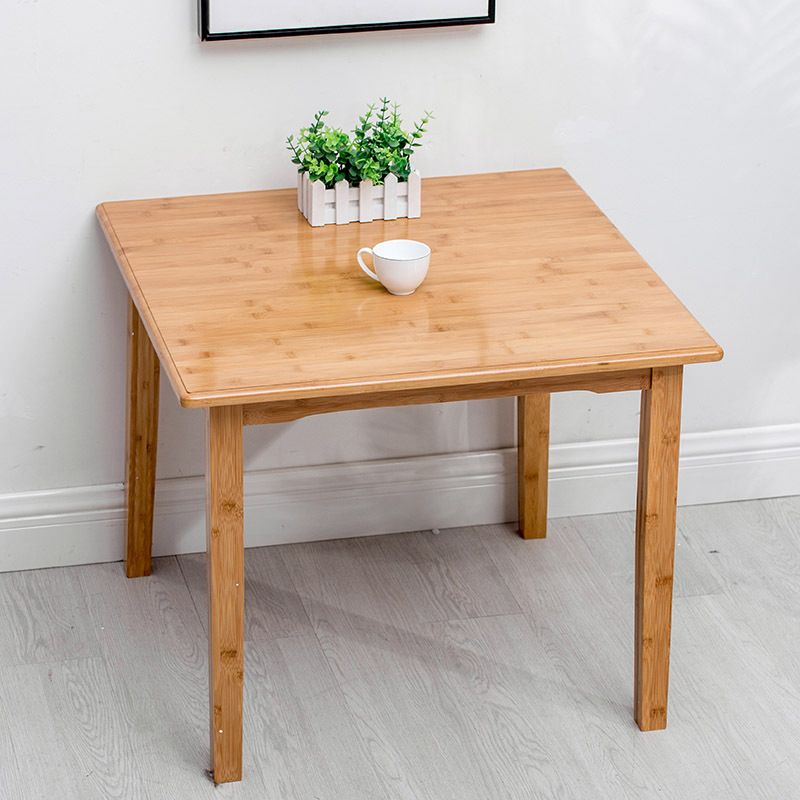 Tavolino in legno rettangolare nordico 4 gambe tavolo da cocktail naturale