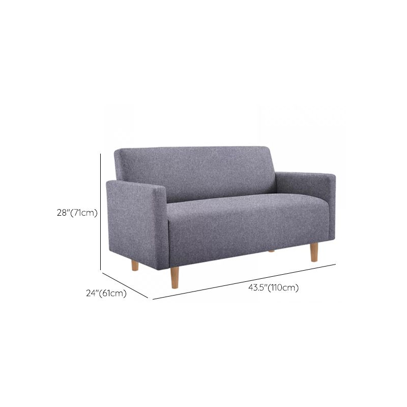 Modernistische Standardsofa -Kissen Quadratarm 2 Sitzer Wohnzimmer Sofa