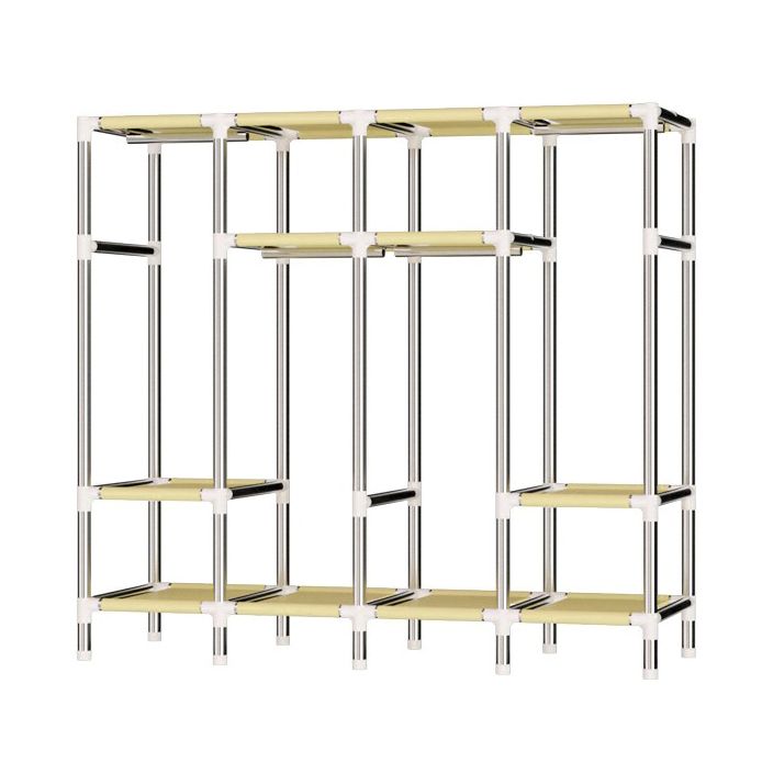 Hinged Wardrobe Armoire Modern Steel Wardrobe Closet with Legs