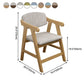 Open Back Dining Chair Upholstered Arm Single Dining Chair with Wood Legs Clearhalo ' kitchen&dining_furn' 'Dining Chairs' 'Dining Tables & Seating' 'dining_chair' 'furn' 'furn_dining_chair' 'Furniture' 'furniture_dining_chair' 'Kitchen & Dining Furniture' 'kitchen' 1200x1200_1b78bb86-a673-4f1d-9be7-221039b5bd20
