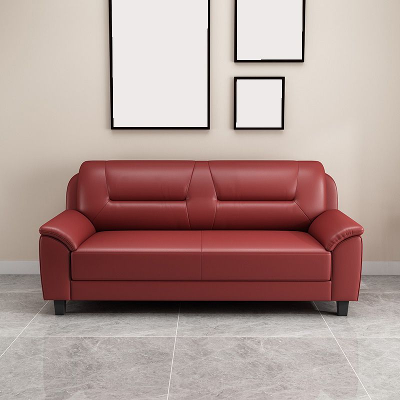 Standard Tight Back Sofa Set Faux Leather Pillow Top Arm Sofa Couch Clearhalo 'Furniture' 'furniture_sofas' 'Living Room Furniture' 'Sofa' 'sofas' 1200x1200_1b78dd00-97b2-4166-b16d-288b99cc85f7