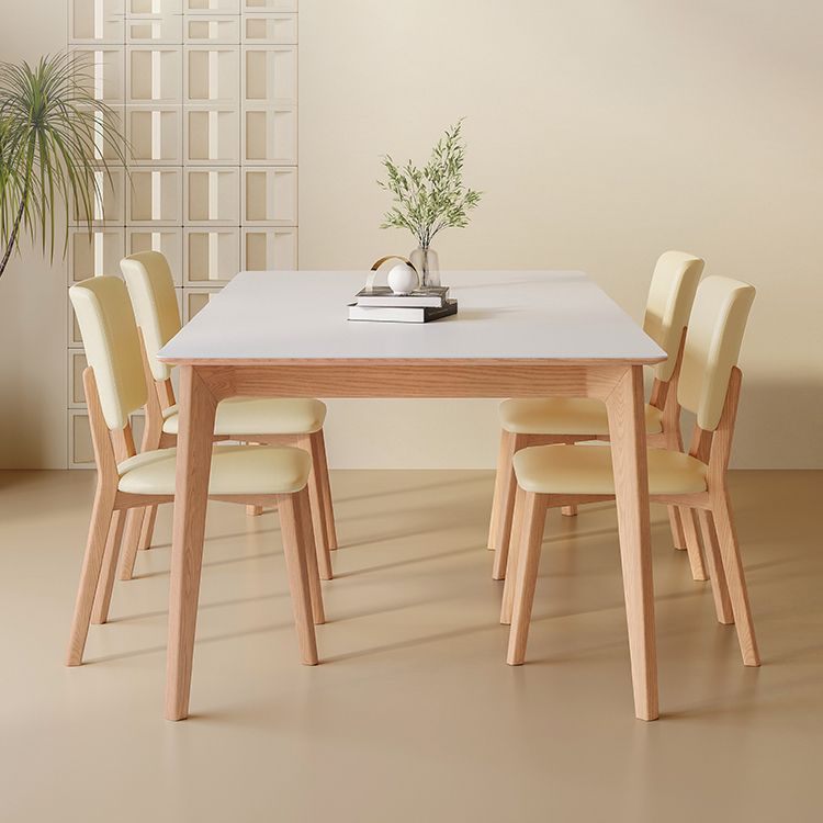 Ensemble de salle à manger moderne 1/4/5/6/7 PCS Wood Dining Room Furniture