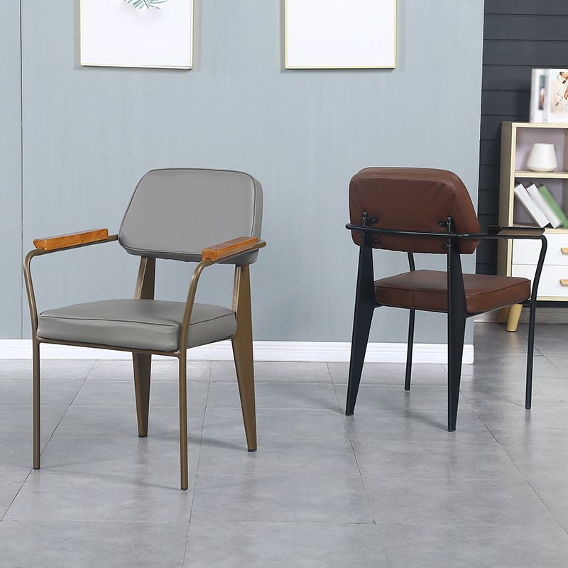 Industrial Metal Indoor-Outdoor Room Armchair Open Back Chair Clearhalo ' kitchen&dining_furn' 'Dining Chairs' 'Dining Tables & Seating' 'dining_chair' 'furn' 'furn_dining_chair' 'Furniture' 'furniture_dining_chair' 'Kitchen & Dining Furniture' 'kitchen' 1200x1200_1b7d4240-5861-43db-b67c-d1c2b96ef862