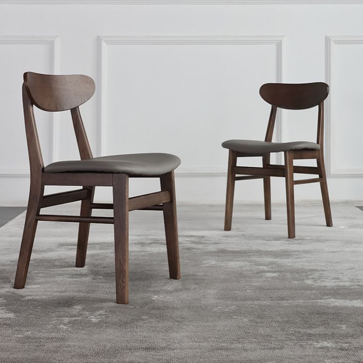 Solid Wood Side Chair Open Back Contemporary Kitchen Dining Chair Clearhalo 'Dining Chairs' 'Dining Tables & Seating' 'dining_chair' 'furn' 'furn_dining_chair' 'Furniture' 'Kitchen & Dining Furniture' 1200x1200_1b7d8dd0-c593-4263-b7e3-2e422a6a7517