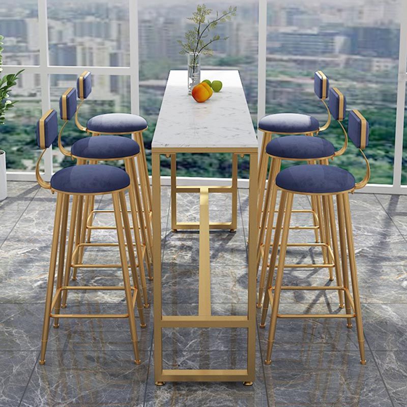 Tavolino da bar del patio del negozio di rettangolo