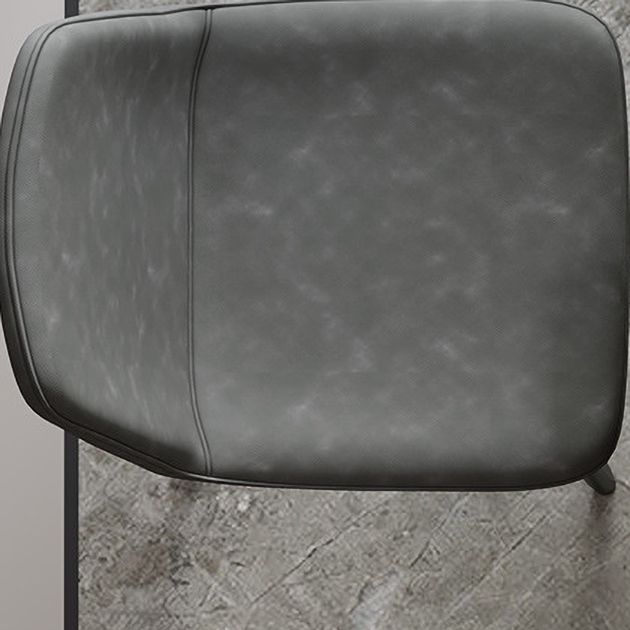 Industrial Metal Dining Room Chair PU Leather Armless Chairs for Home Use (Set of 4) Clearhalo ' kitchen&dining_furn' 'Dining Chairs' 'Dining Tables & Seating' 'dining_chair' 'Furniture' 'furniture_dining_chair' 'Kitchen & Dining Furniture' 'kitchen' 1200x1200_1b83b4b0-a133-4c20-95fa-dc1e0c7b1463