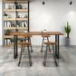 Brown Modern Style Bar Table Solid Wood and Iron Coffee Shop Bar Table Clearhalo 'Bar Furniture' 'Bar Tables' 'bar_tables' 'furn' 'furn_bar_tables' 'Furniture' 'furniture_bar_tables' 'Kitchen & Dining Furniture' 1200x1200_1b86391e-07cf-440c-887f-0c2ee0ff773e