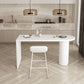 Industrial Style Iron Bar Table Wood Specialty Top 41.3"H Bistro Table for Living Room Clearhalo 'Bar Furniture' 'Bar Tables' 'bar_tables' 'furn' 'furn_bar_tables' 'Furniture' 'furniture_bar_tables' 'Kitchen & Dining Furniture' 1200x1200_1b8823bd-5f2c-49c5-aed3-6141f24ccd0a