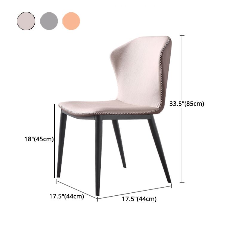 Metal Industrial Kitchen Dining Room Chair Wingback Side Chair Clearhalo ' kitchen&dining_furn' 'Dining Chairs' 'Dining Tables & Seating' 'dining_chair' 'furn' 'furn_dining_chair' 'Furniture' 'furniture_dining_chair' 'Kitchen & Dining Furniture' 'kitchen' 1200x1200_1b894f7c-167f-4e44-8afb-512dd372d0ab
