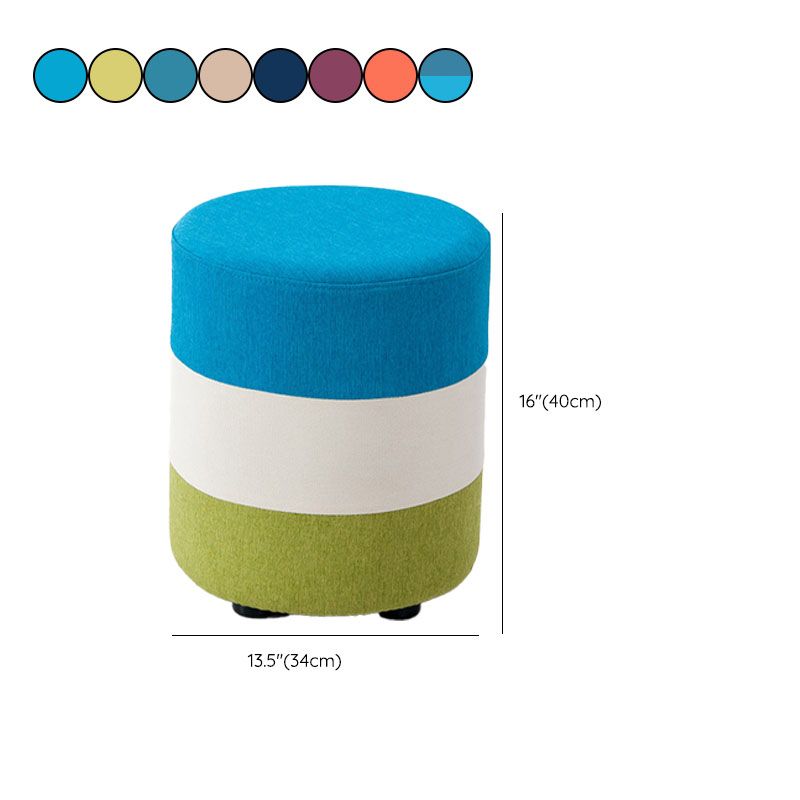 Fabric Standard Stool Contemporary Simple Upholstered Ottoman Clearhalo 'furn' 'furn_ottomans_poufs' 'Furniture' 'Living Room Furniture' 'Ottomans & Poufs' 'ottomans_poufs' 1200x1200_1b8b168a-294a-4a02-b7ec-8fb501ff67e5