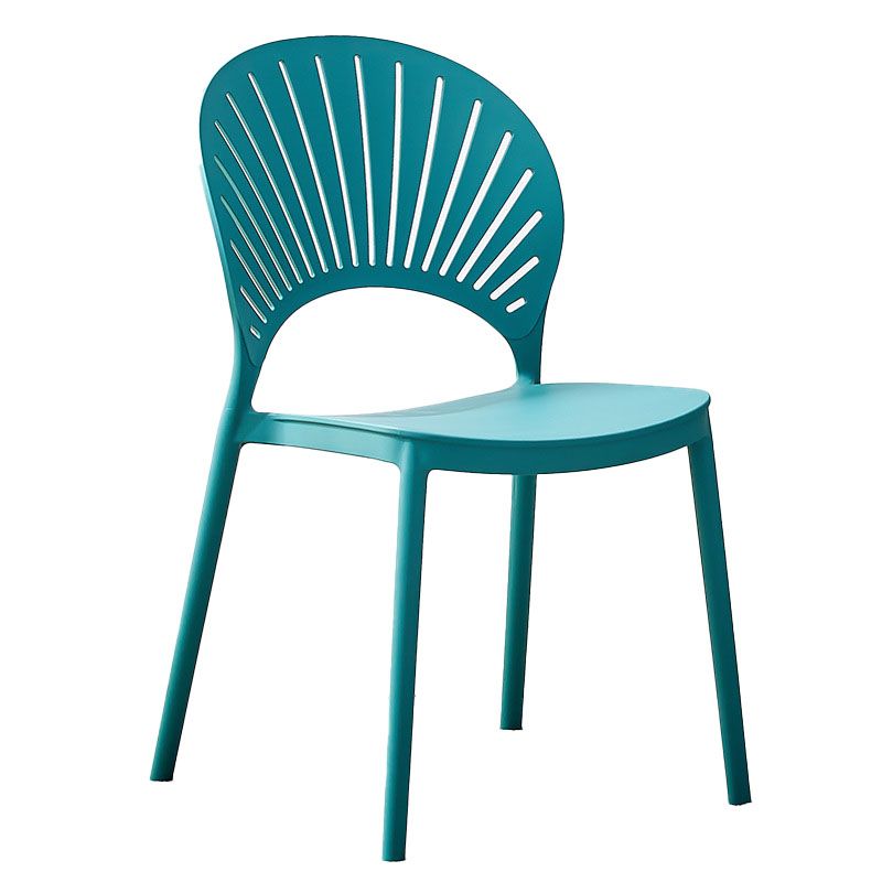 Contemporary Open Stacking Side Chair Matte Finish Plastic Dining Chair Clearhalo 'Dining Chairs' 'Dining Tables & Seating' 'dining_chair' 'furn' 'furn_dining_chair' 'Furniture' 'furniture_dining_chair' 'Kitchen & Dining Furniture' 1200x1200_1b8c032d-f537-43a1-9827-170796c7a99a