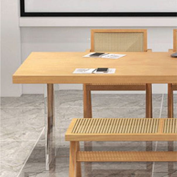Modern 1/2/5/7 Pieces Rectangle Dining Set Solid Wood Top Dining Table with Chairs Clearhalo 'Dining Room Sets' 'Dining Tables & Seating' 'dining_room_set' 'furn' 'furn_dining_room_set' 'Furniture' 'Kitchen & Dining Furniture' 1200x1200_1b8c49ee-c780-4a74-aed7-87cdb041088c