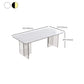 Mesa de comedor de piedra rectangular moderna 1/7 piezas de comedor juego para comedor