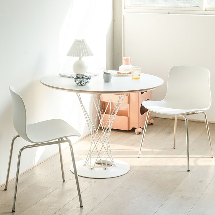 Contemporary Metal Dining Armless Chairs Plastic Dining Chairs for Restaurant Clearhalo ' kitchen&dining_furn' 'Dining Chairs' 'Dining Tables & Seating' 'dining_chair' 'furn' 'furn_dining_chair' 'Furniture' 'furniture_dining_chair' 'Kitchen & Dining Furniture' 'kitchen' 1200x1200_1b8da19c-eeb4-4f64-8b50-67a2b5bc4d17